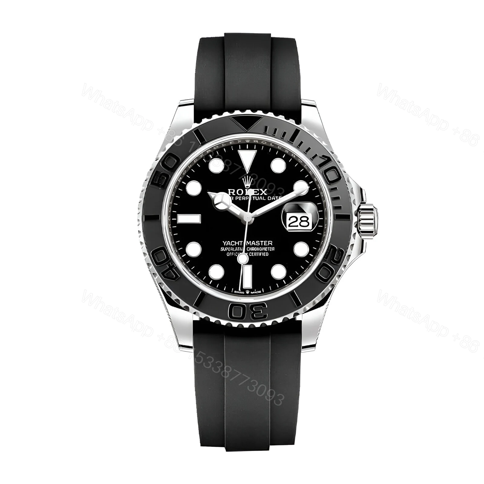 Rolex Yacht-Master 226659 White Gold Automatic Rubber Black Dial Replica — view 1