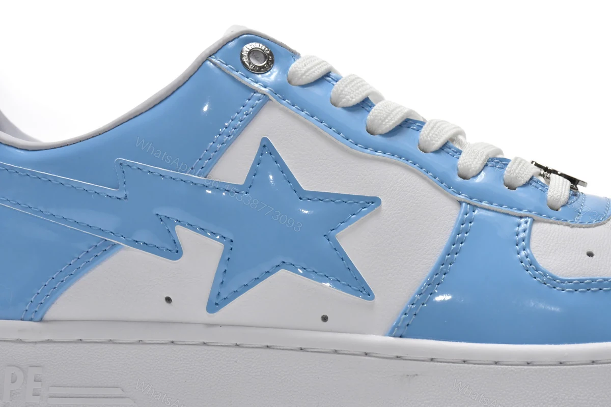 View 4 of Cheap A Bathing Ape Bape Sta Low White Blue(BapeSta)