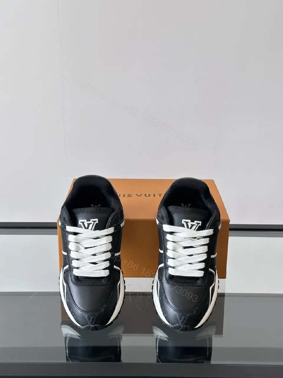 View 4 of Monochrome Luxe High-Top Sneaker with Premium Leather Comfort