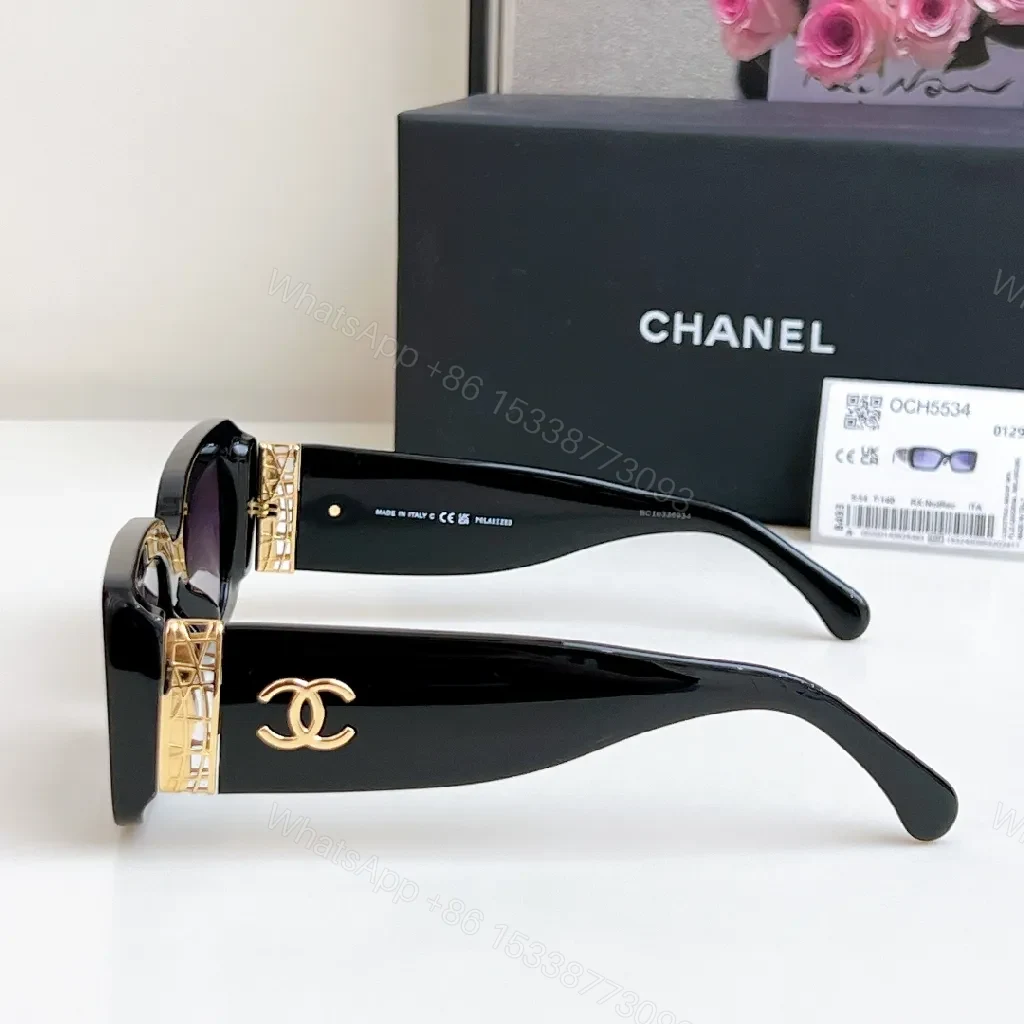 View 7 of Bold Luxury Sunglasses with Gold Accents, Oversized Frames