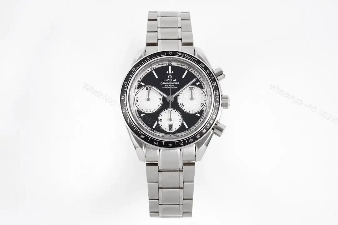 Omega Speedmaster 326.32.40.50.06.001 Black and White Chronograph Stainless Steel Watch — view 1