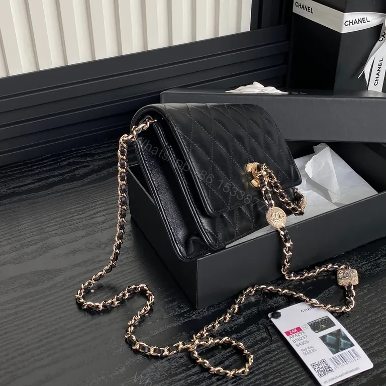 View 9 of Chanel-Inspired Quilted Leather Flap Bag: Modern Luxury