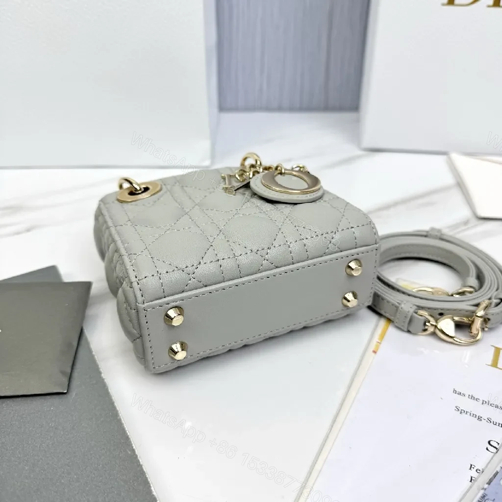 View 7 of Quilted Crossbody Purse with Signature Charms Leather Style