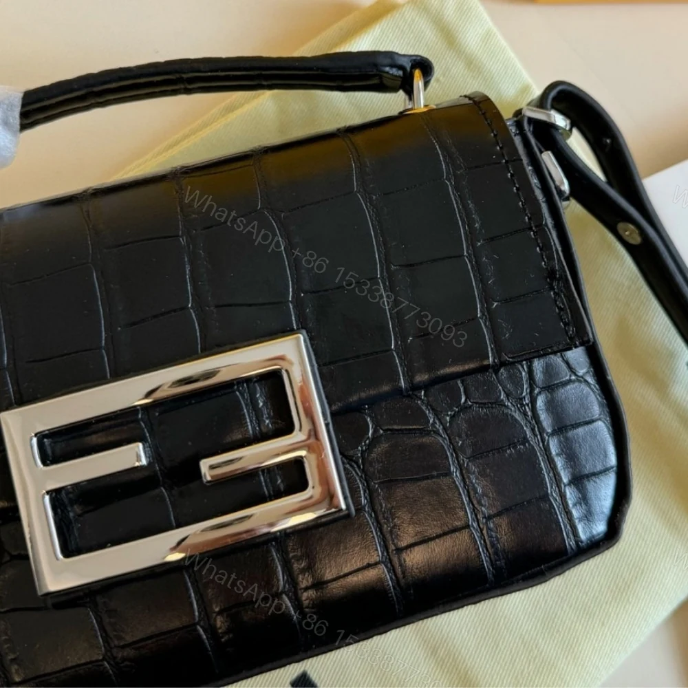 View 4 of FENDI BAGUETTE WITH FF CLASP BLACK 18CM 8BR600ANWRF1CFJ