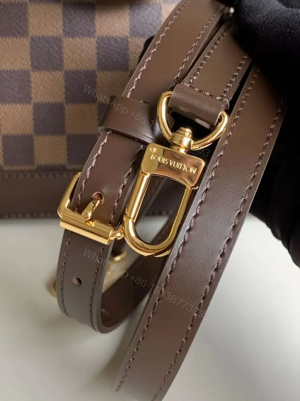 View 5 of Louis Vuitton Damier Ebene Alma PM Caro Pattern Handbags 32mm