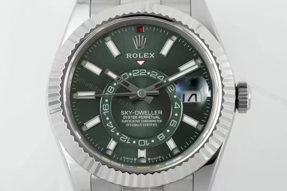 View 2 of Sky-Dweller 326934 42mm ZF 1:1 Best Edition Green Dial Super Clone