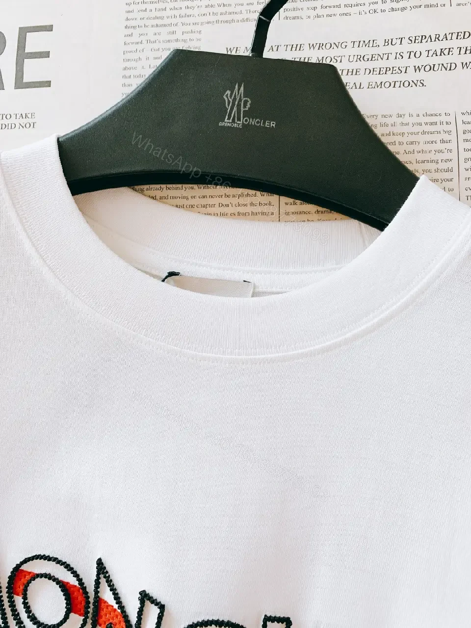View 3 of White Cotton Logo Tee – Modern Luxury Essential T-Shirt