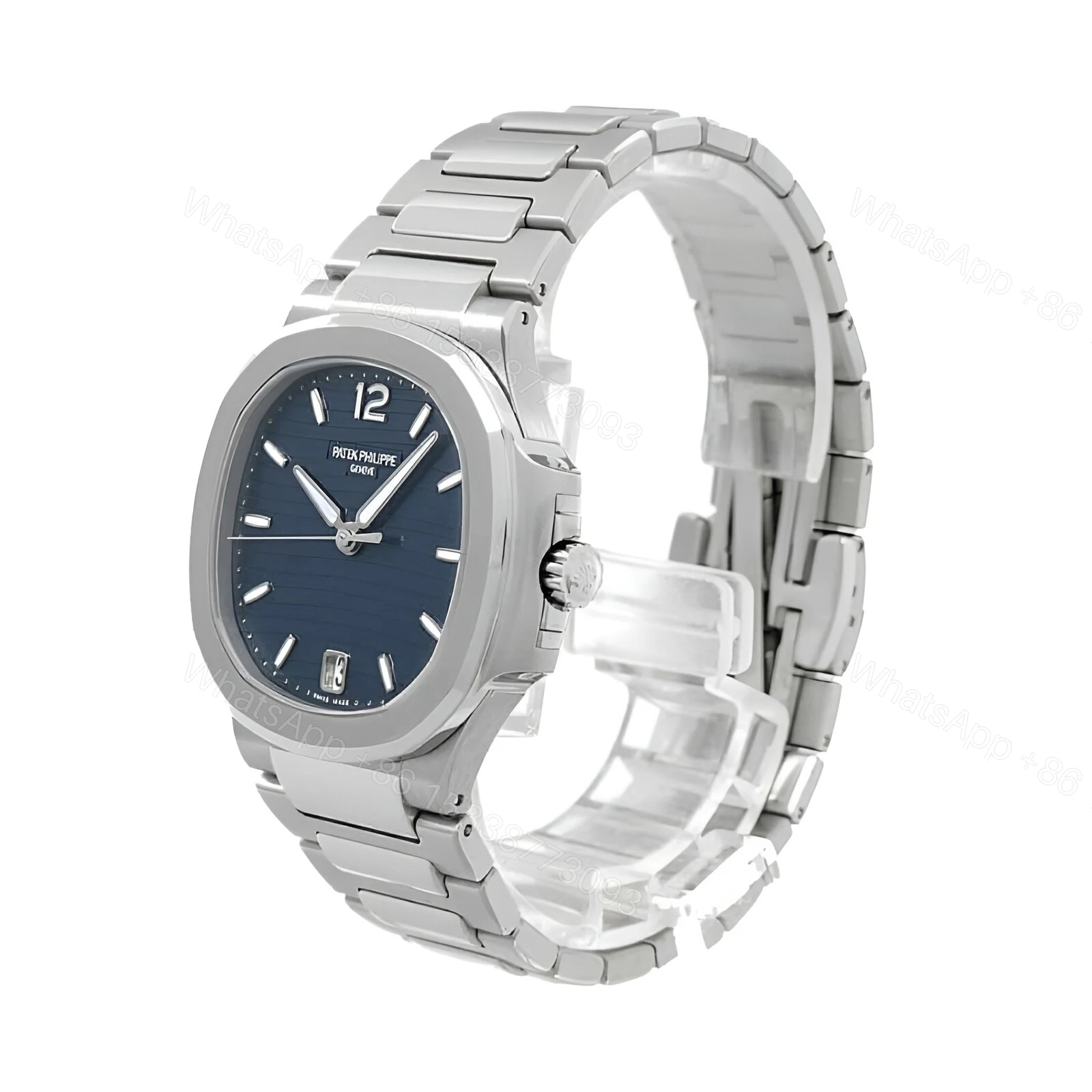 View 2 of Patek Philippe Nautilus Ladies Blue Replica