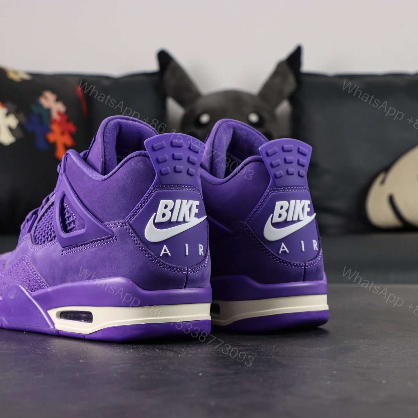 View 6 of Jordan 4 Retro Nigel Sylvester Brick by Brick Purple