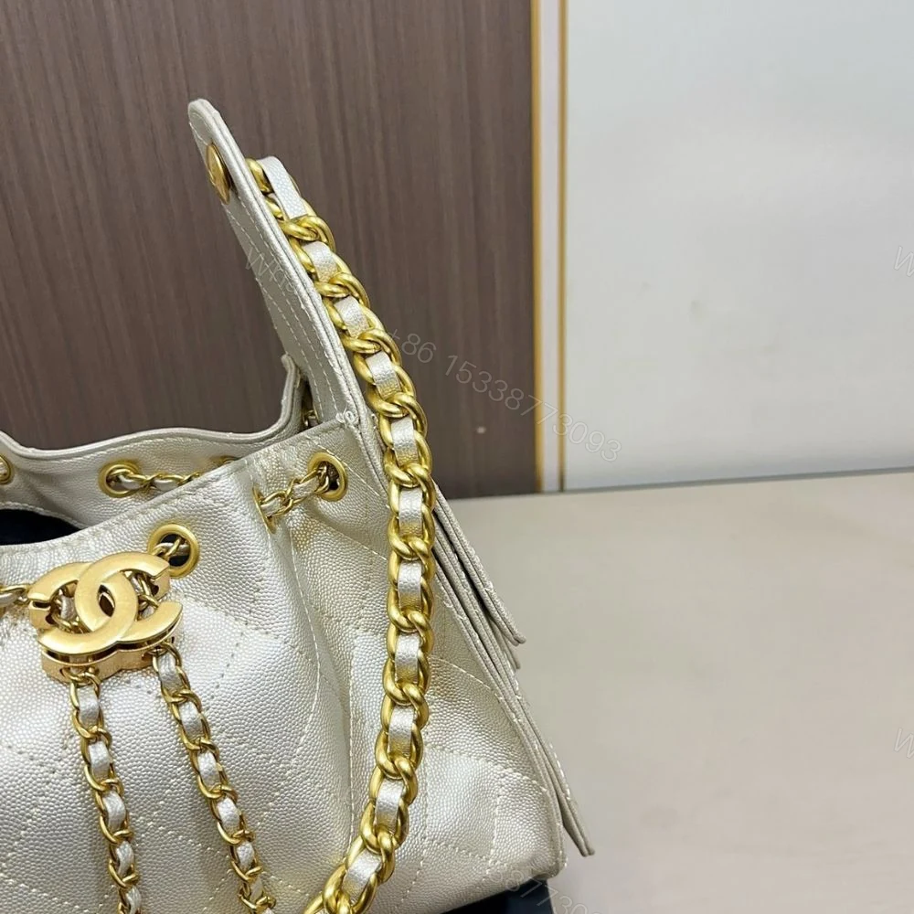 View 6 of Chanel 25 Small Handbag Light Yellow 26Cm