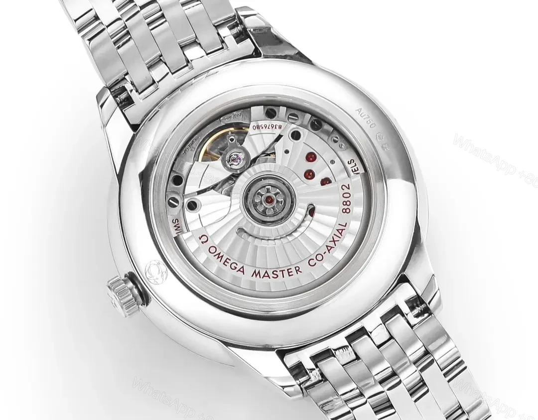 View 9 of Omega De Ville Prestige Automatic Red Dial Stainless Steel Men’s Watch 41mm
