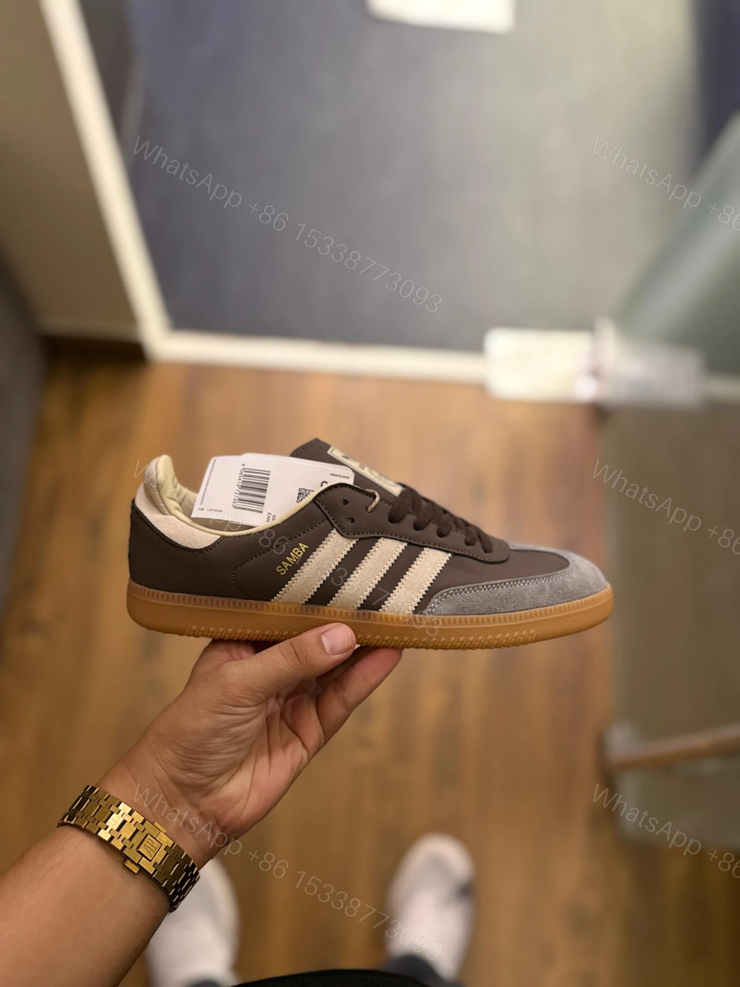 View 4 of First Copy Adidas Originals Samba OG Brown