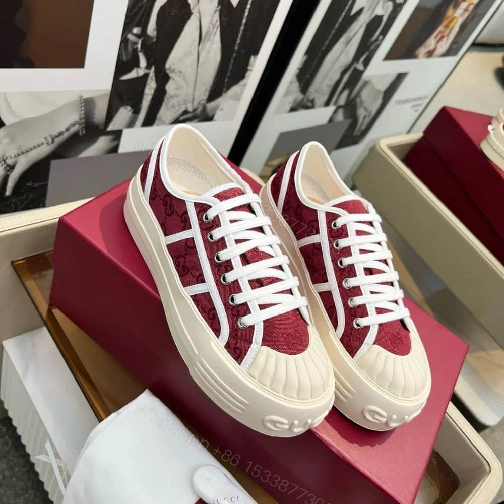 View 2 of GUCCI WOMEN CHUNKY SNEAKER ROSSO ANCORA ‎816879 FABZZ 8545