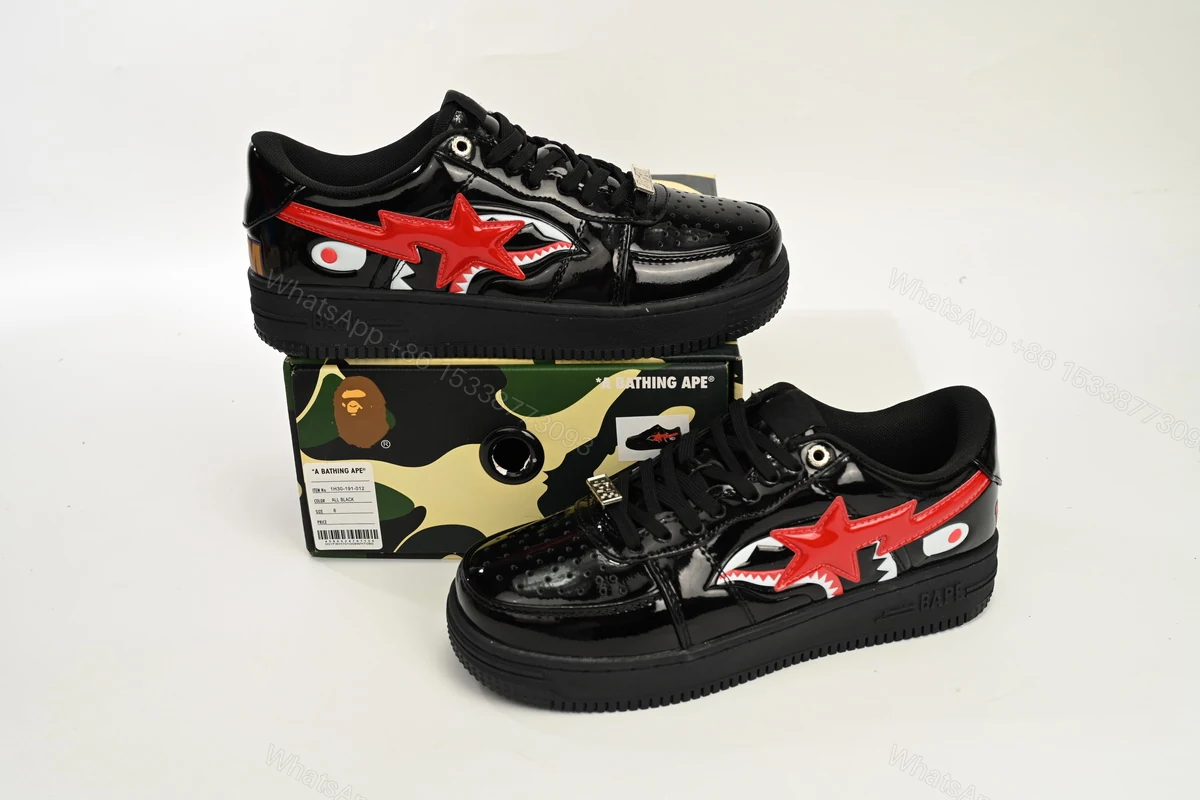 View 6 of A Bathing Ape Bape Sta Low Shark Black