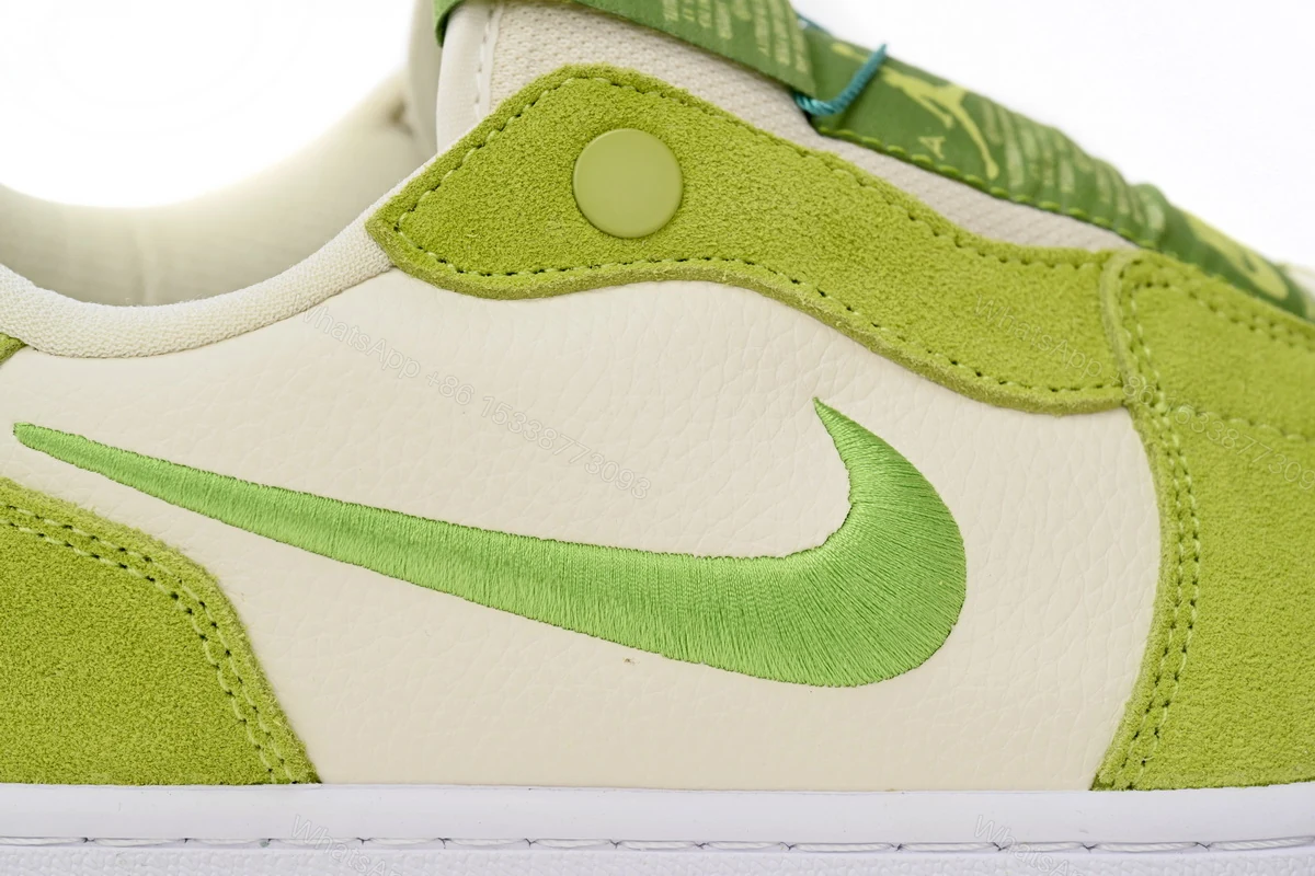 View 8 of Air Jordan 1 Low Green Apple AV3918-198