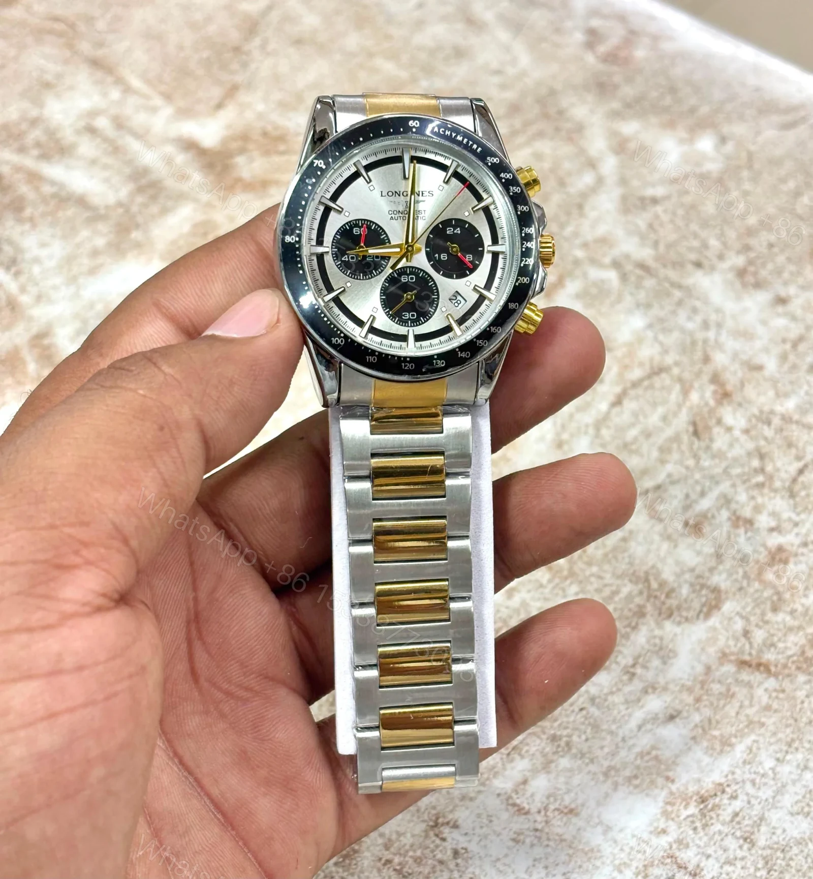 View 2 of Longines Chronograph Gold-Tone Premium