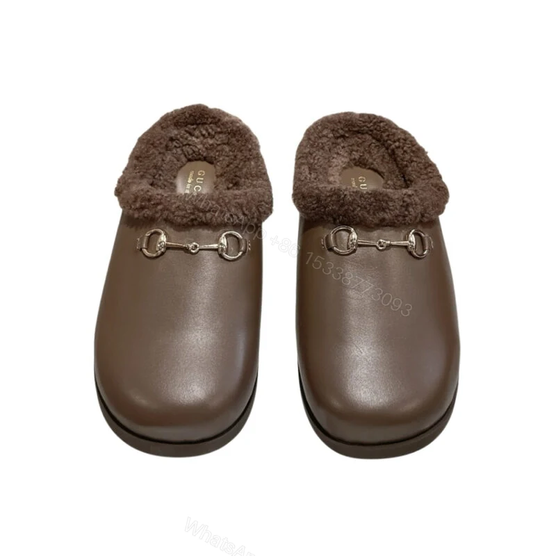 View 10 of Gucci Women Mule With Horsebit Brown Leather