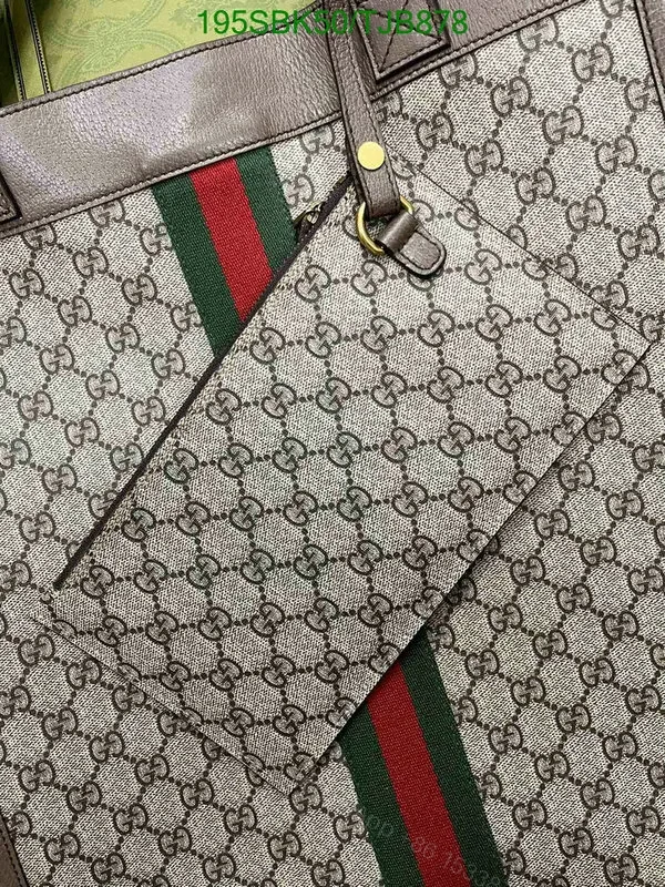 View 5 of Gucci Large Tote Beige and Brown made of PVC and Genuine Leather YU335