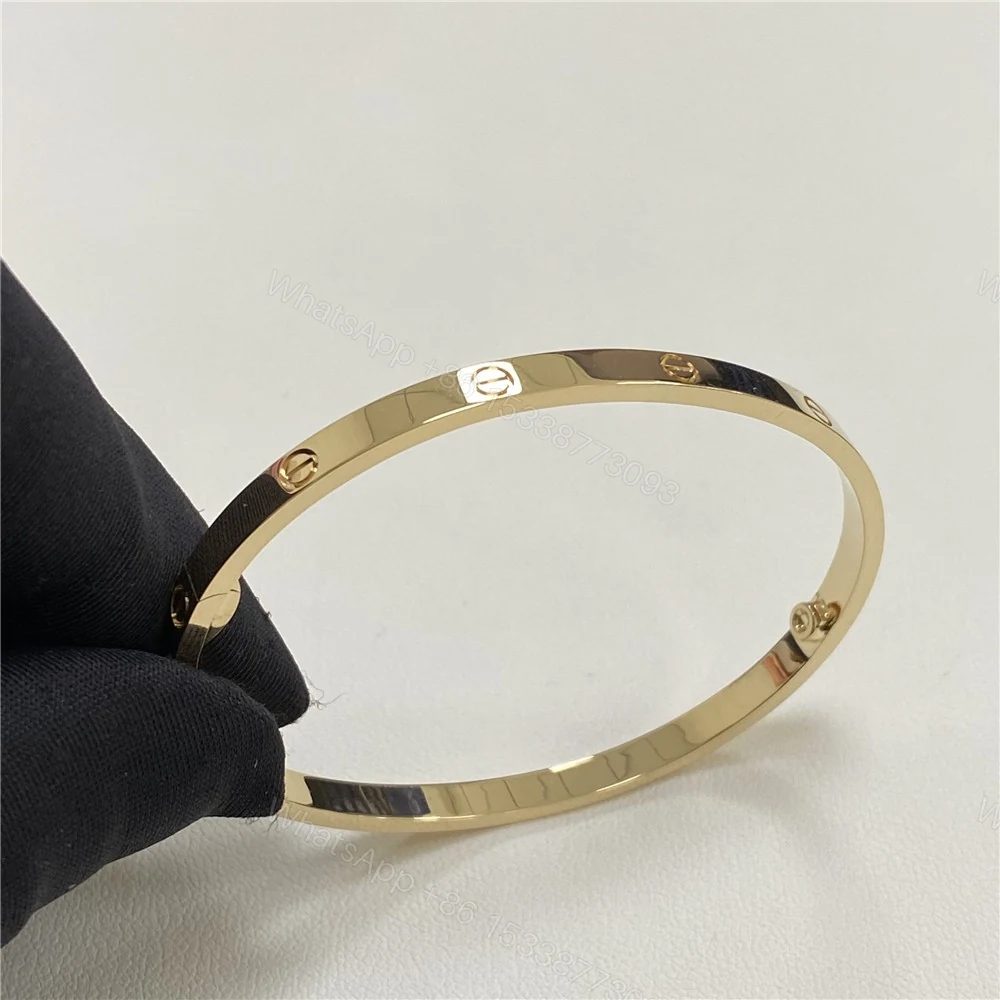 View 4 of Inspired Cartier Love Bracelet Small Model Yellow Gold B6047517