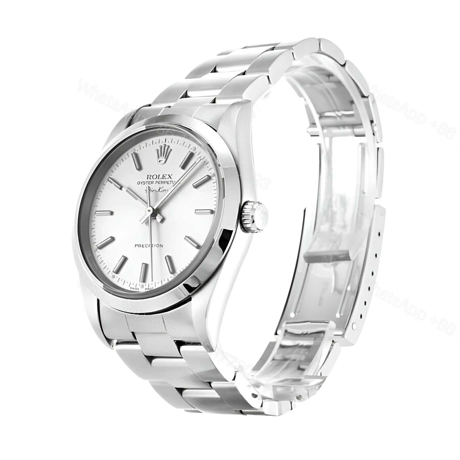 View 2 of Rolex Air King 14000 Stainless Steel White Dial Replica