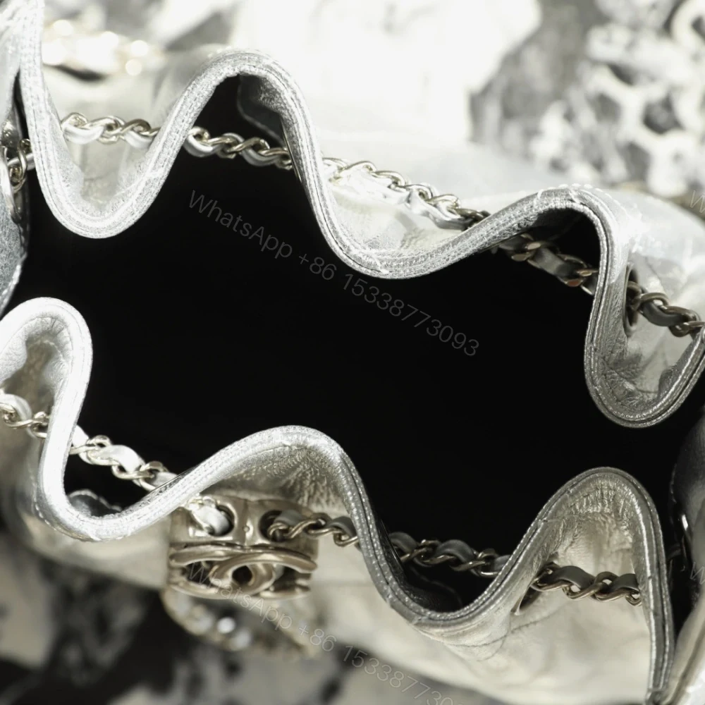 View 5 of 高仿Chanel*26C/25Bag系列AS5631小牛皮手袋Mini銀色免檢版