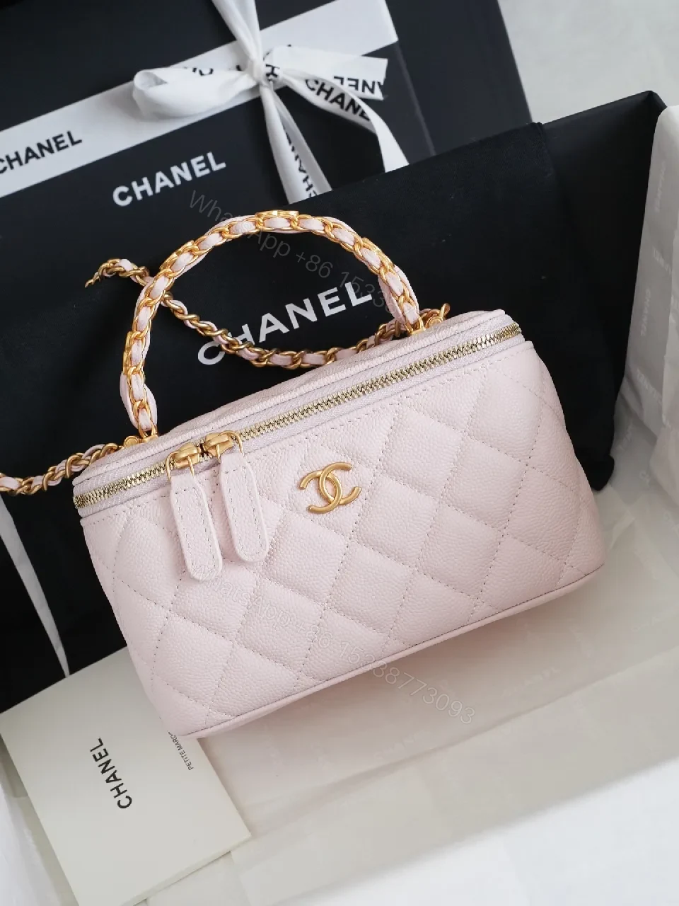 Soft Blush Quilted Crossbody: Luxe Everyday Elevation Bag — view 1