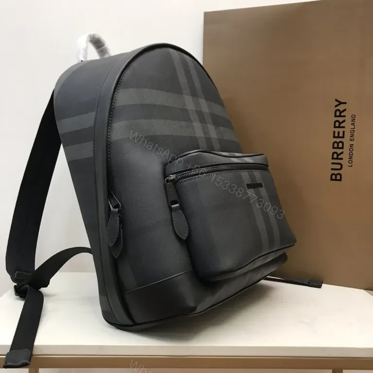View 5 of Dark Charcoal Burberry Backpack: Refined Everyday Luxury