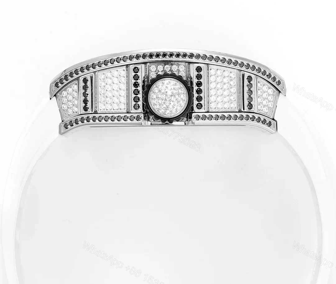 View 7 of Richard Mille RM26-01 Panda Tourbillon Watch Full Diamond Giant Panda Bamboo Art 18K White Gold Mechanical Luxury EditionRM26-01-PND-WHT