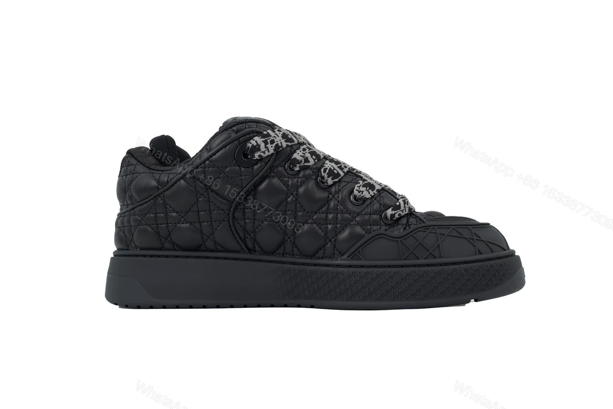 Dior B9S Skater ERL Quilted Cannage Calfskin 'Black' — view 2