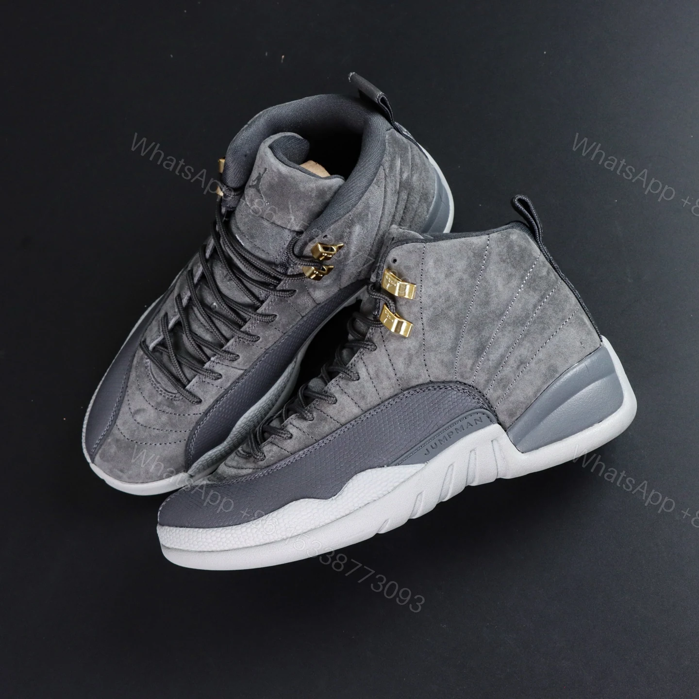 View 8 of Air Jordan 12 “Dark Grey” Reps