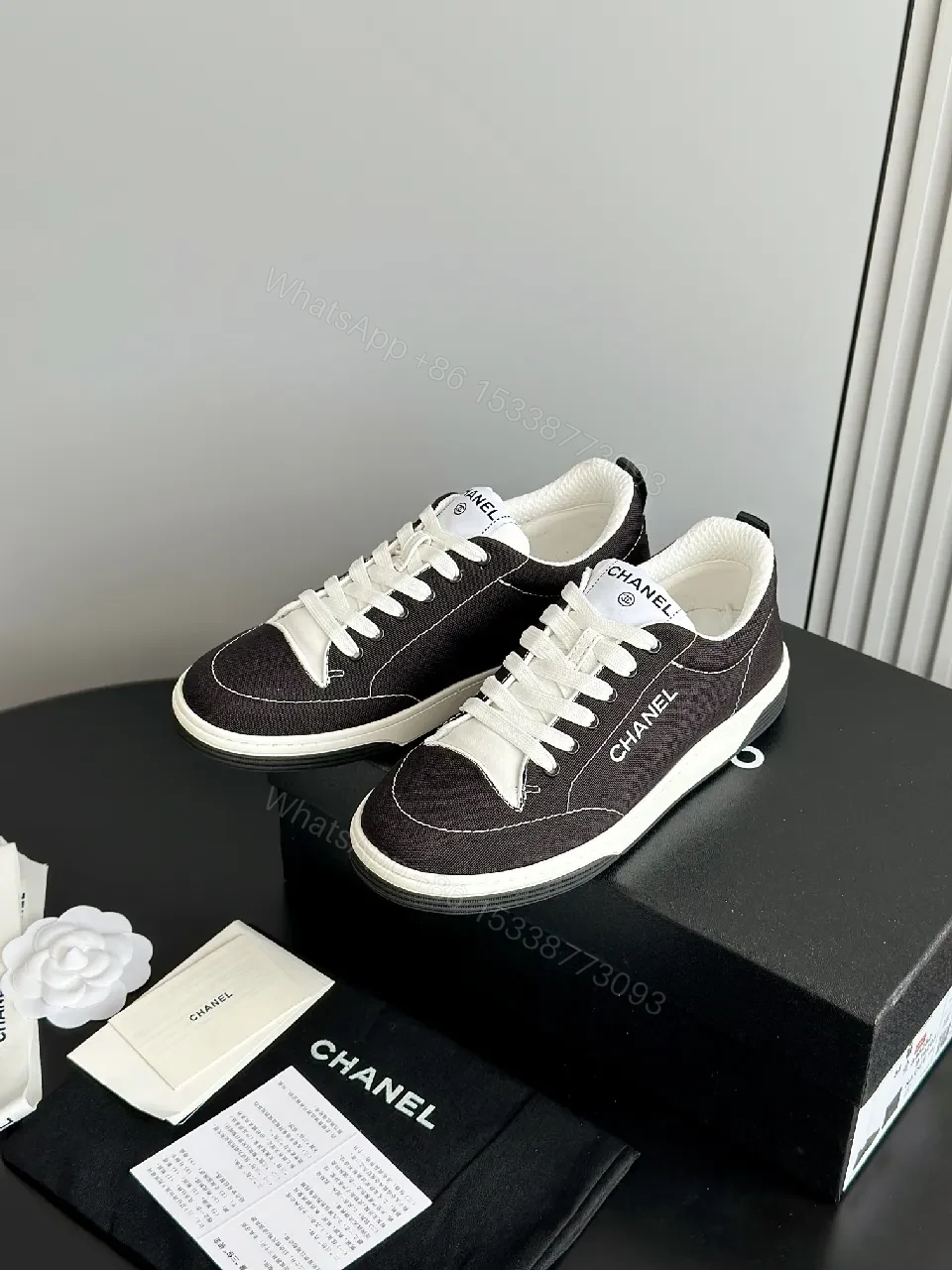 View 9 of Chanel-Style Black & White High-Tops: Quiet Luxury Comfort