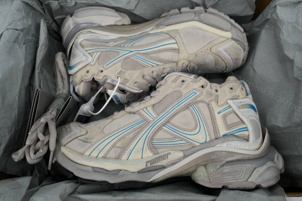 View 5 of Balenciaga Runner Sneaker Brown Blue 772767 W3RNY 2240