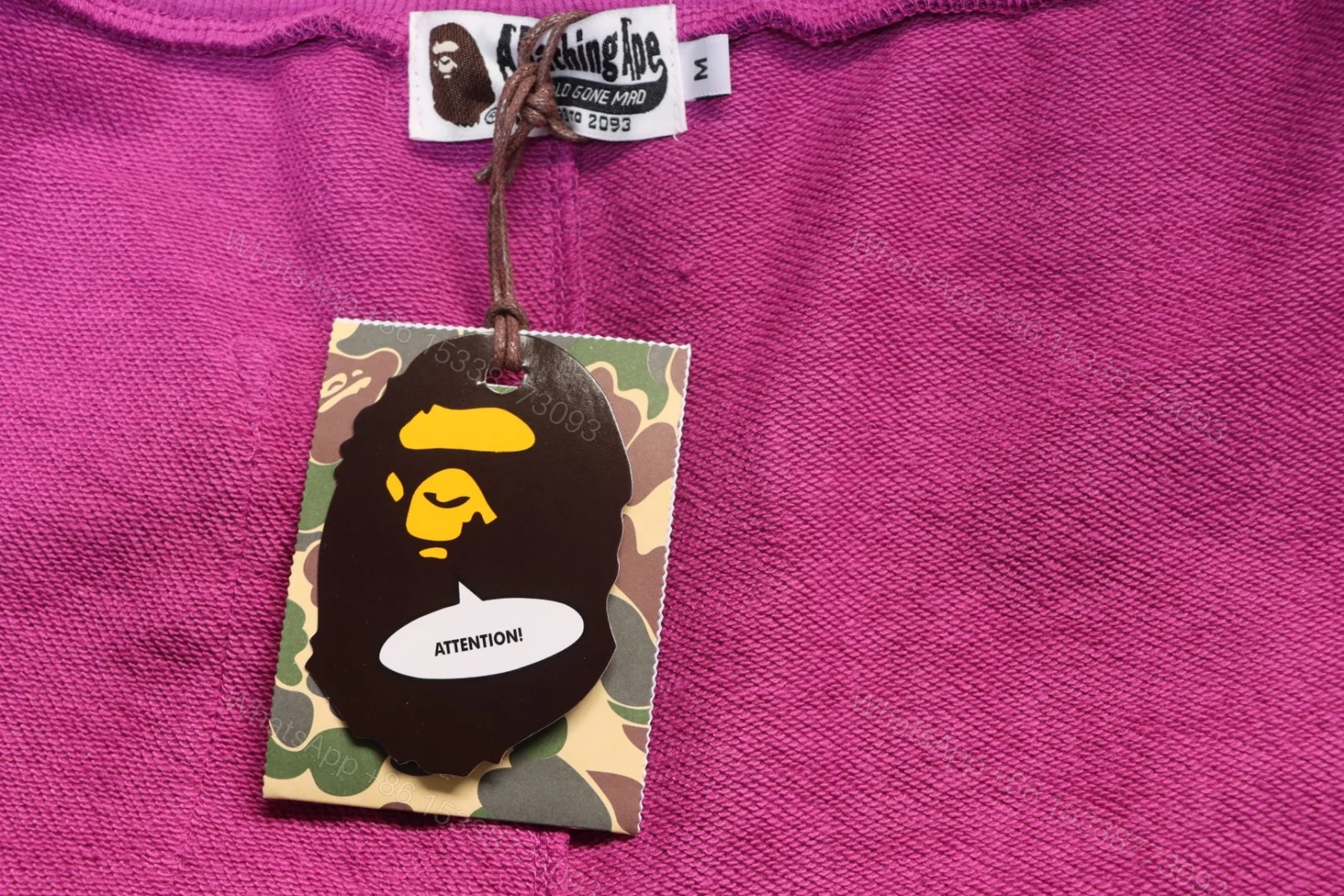 View 2 of BAPE Camouflage Shark Mouth Shorts Purple