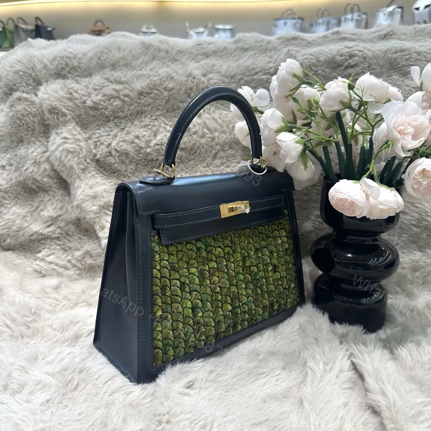 View 2 of Hermes Kelly 25cm Two-Tone Gold Hardware
