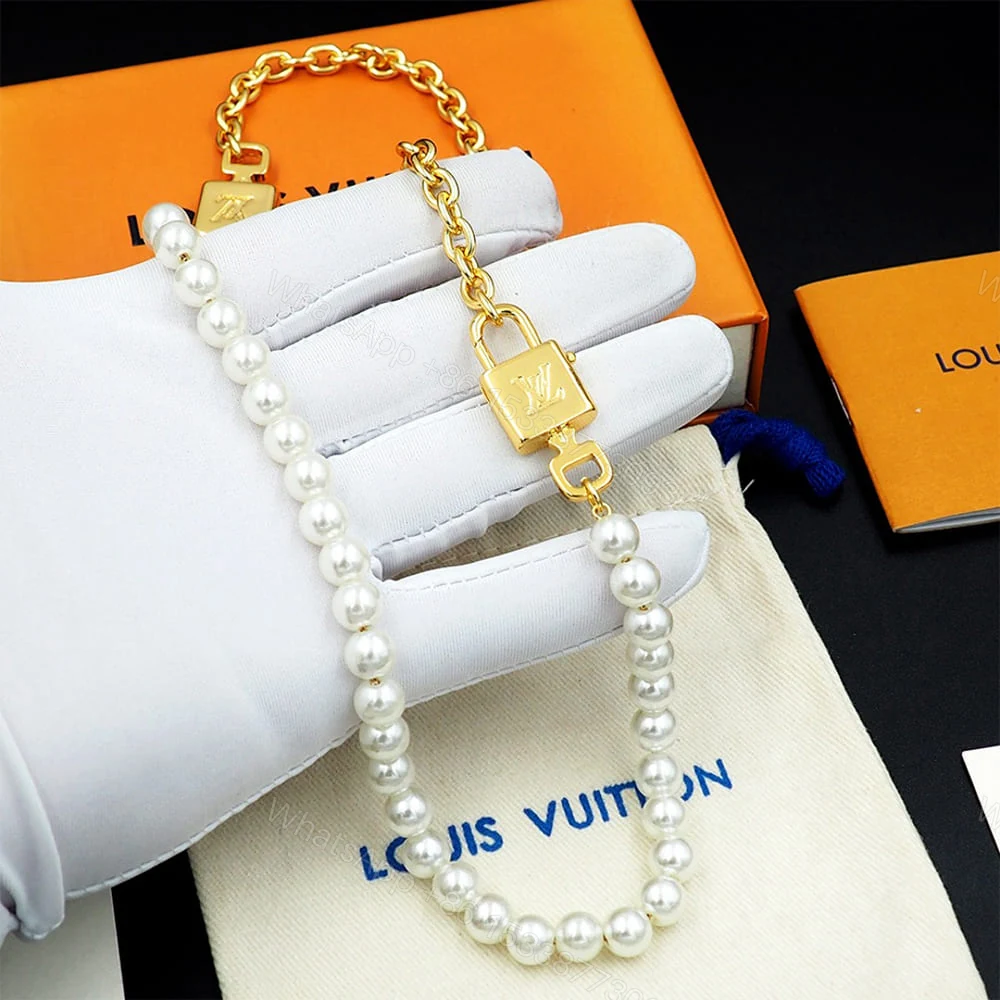View 6 of LV Pearlock Necklace