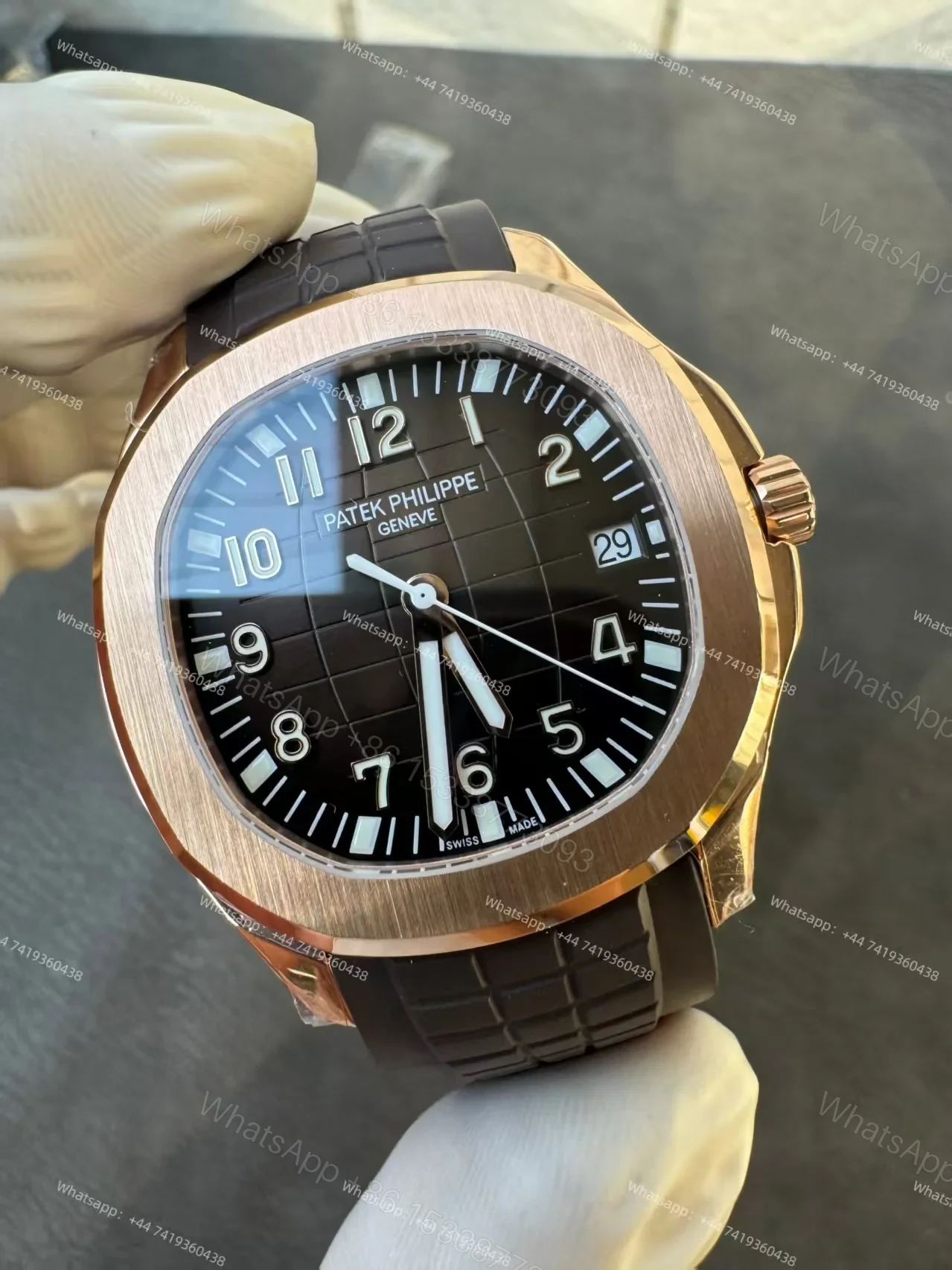 View 5 of Patek Super Clone Philippe Super Clone Aquanaut 5167R-001 Rose Gold 40MM