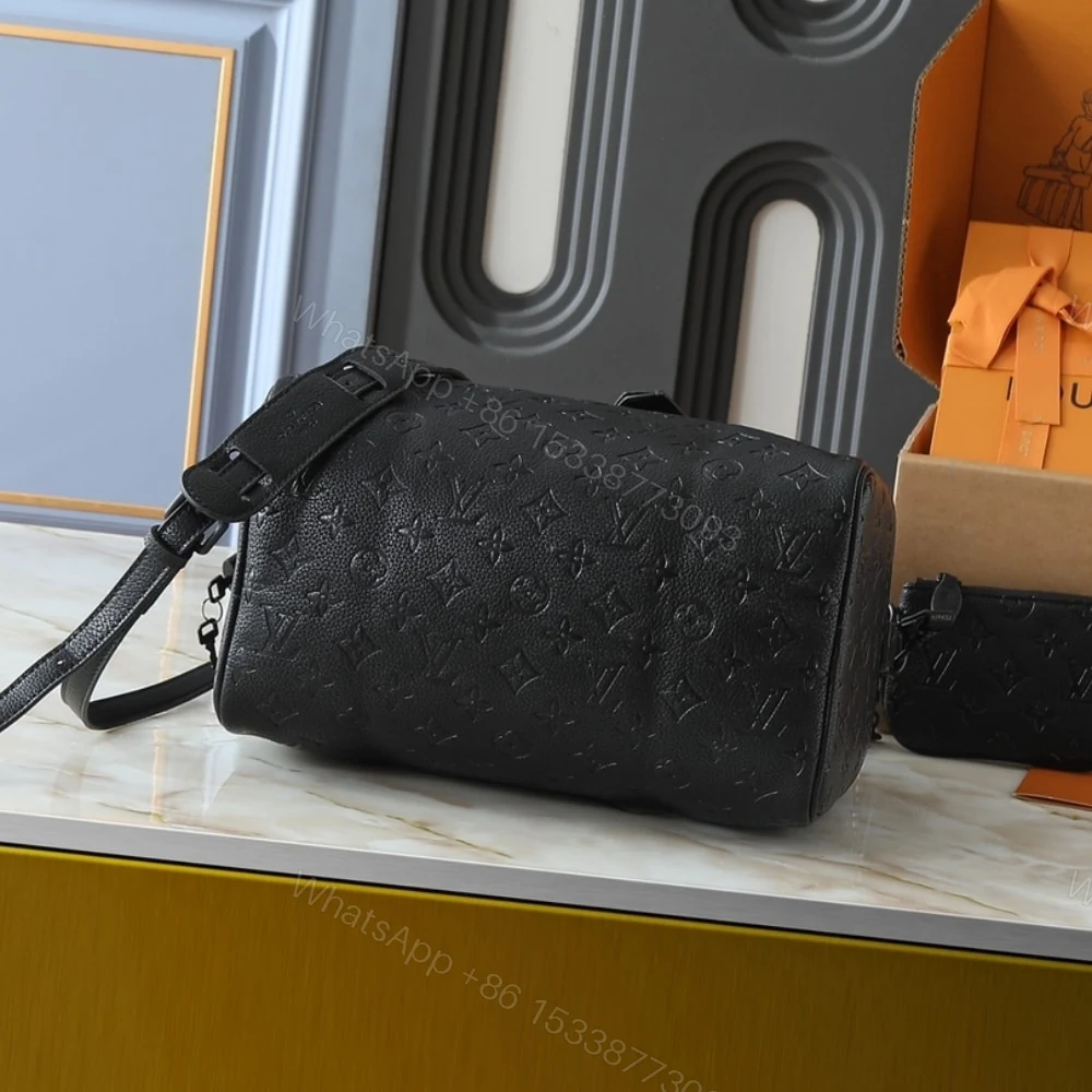 View 3 of Louis Vuitton Speedy P9 Bandoulière 30 Black 26Cm M13904