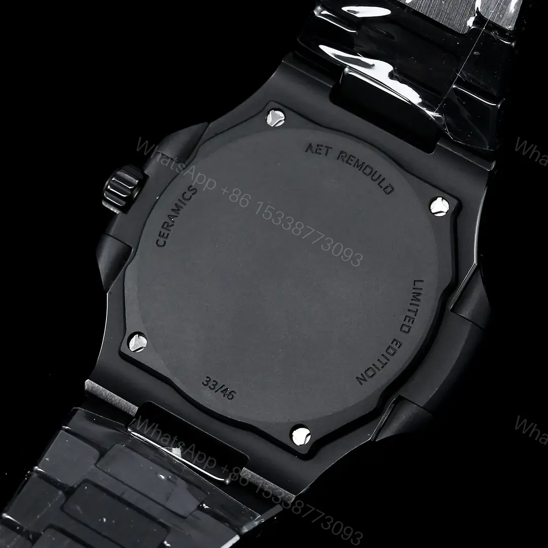 View 8 of Patek Philippe Gradient Black Nautilus Ceramic Bracelet Pink Blue Dial 40mm PP-NAU-GRAD-PBL-CER40