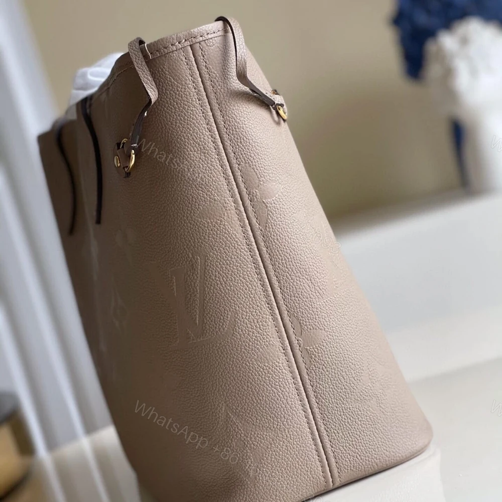 View 3 of Louis Vuitton Neverfull MM Tourterelle Gray 31Cm M45686