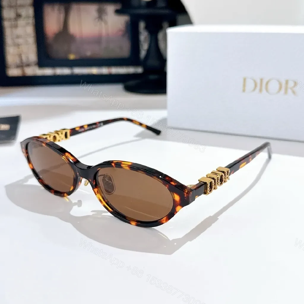 View 5 of Sophisticated Black Acetate Sunglasses with DIOR-Inspired Detailing