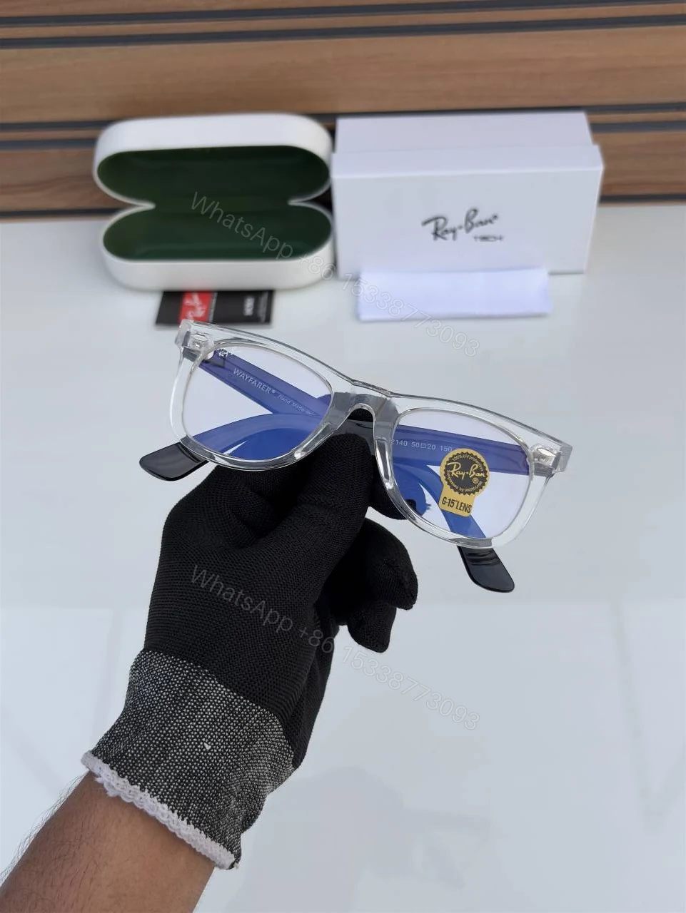 View 5 of First Copy Rayban 2140 Transparent Frame