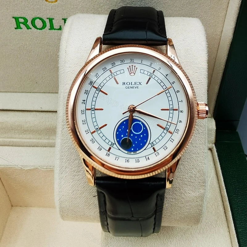 View 7 of Rolex Cellini Moonphase White 39Mm 50535