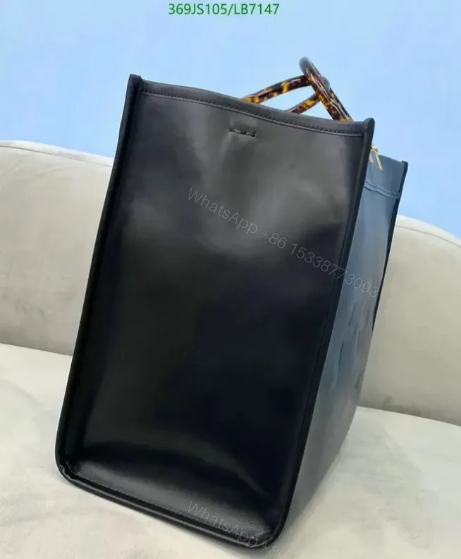 View 15 of Fendi Sunshine Brown Large Leather Shopper Bag Mirror LB7147