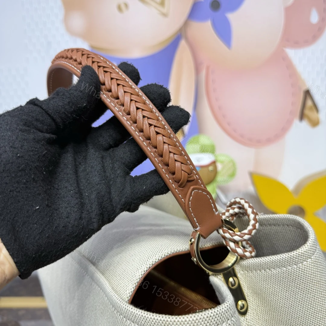 View 2 of Louis Vuitton Capucines Weekender Bag Tan Canvas