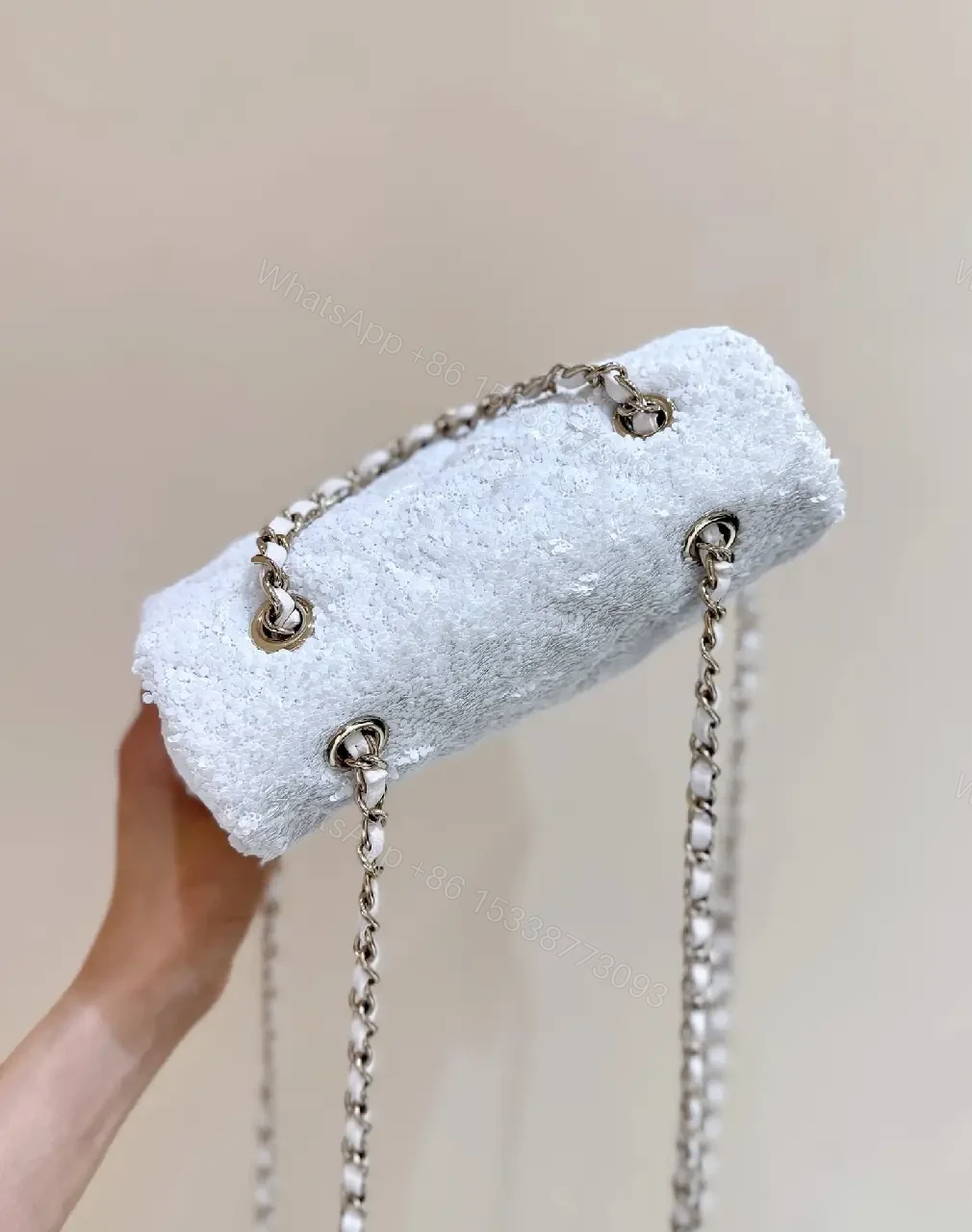 View 6 of Bouclé Luxe Evening Bag: Timeless Chanel-inspired Elegance