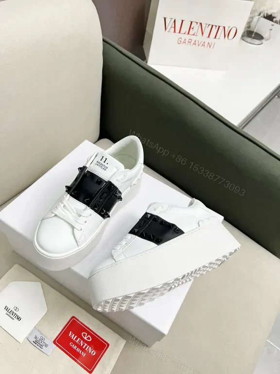 View 7 of Crisp Calfskin Sneakers â€“ White + Belt-Detail Luxury Comfort