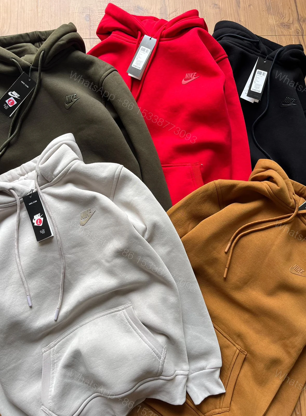 View 4 of FIRST COPY NIKE HOODIE 3-Thread cotton fleece