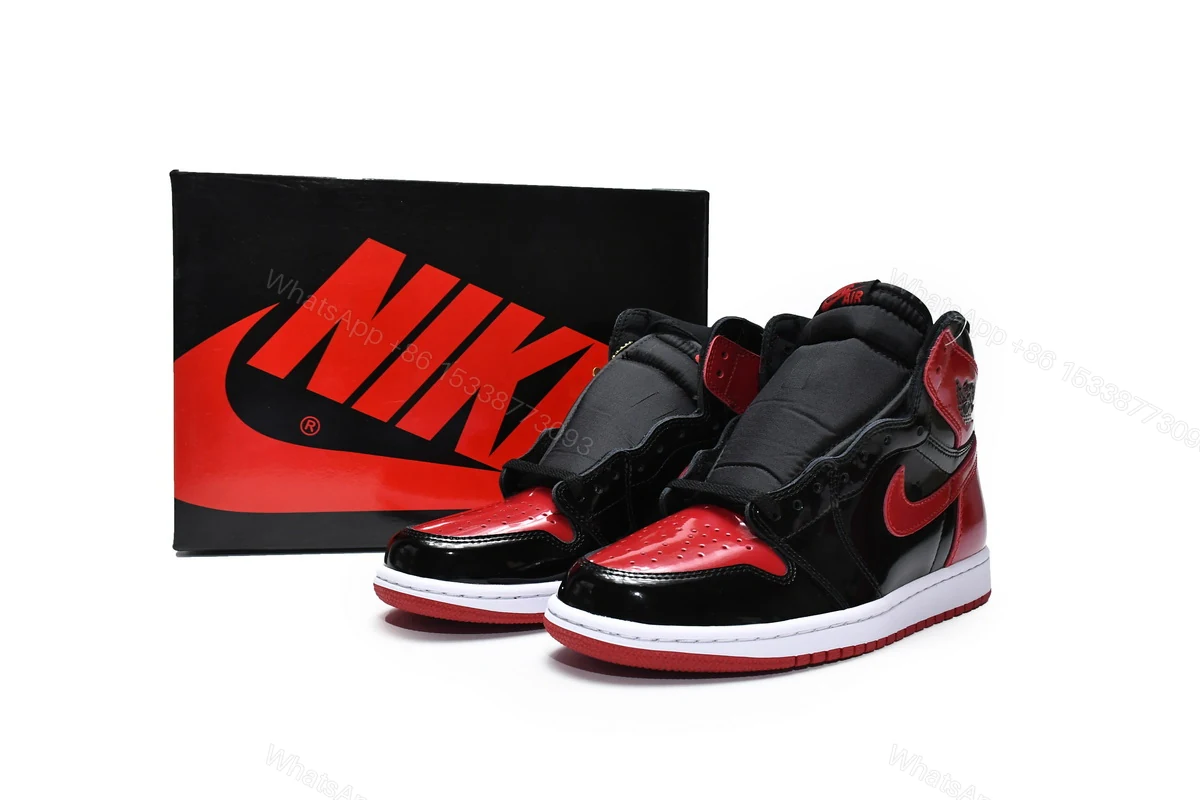 Air Jordan 1 High OG Bred Patent 555088-063 — view 2