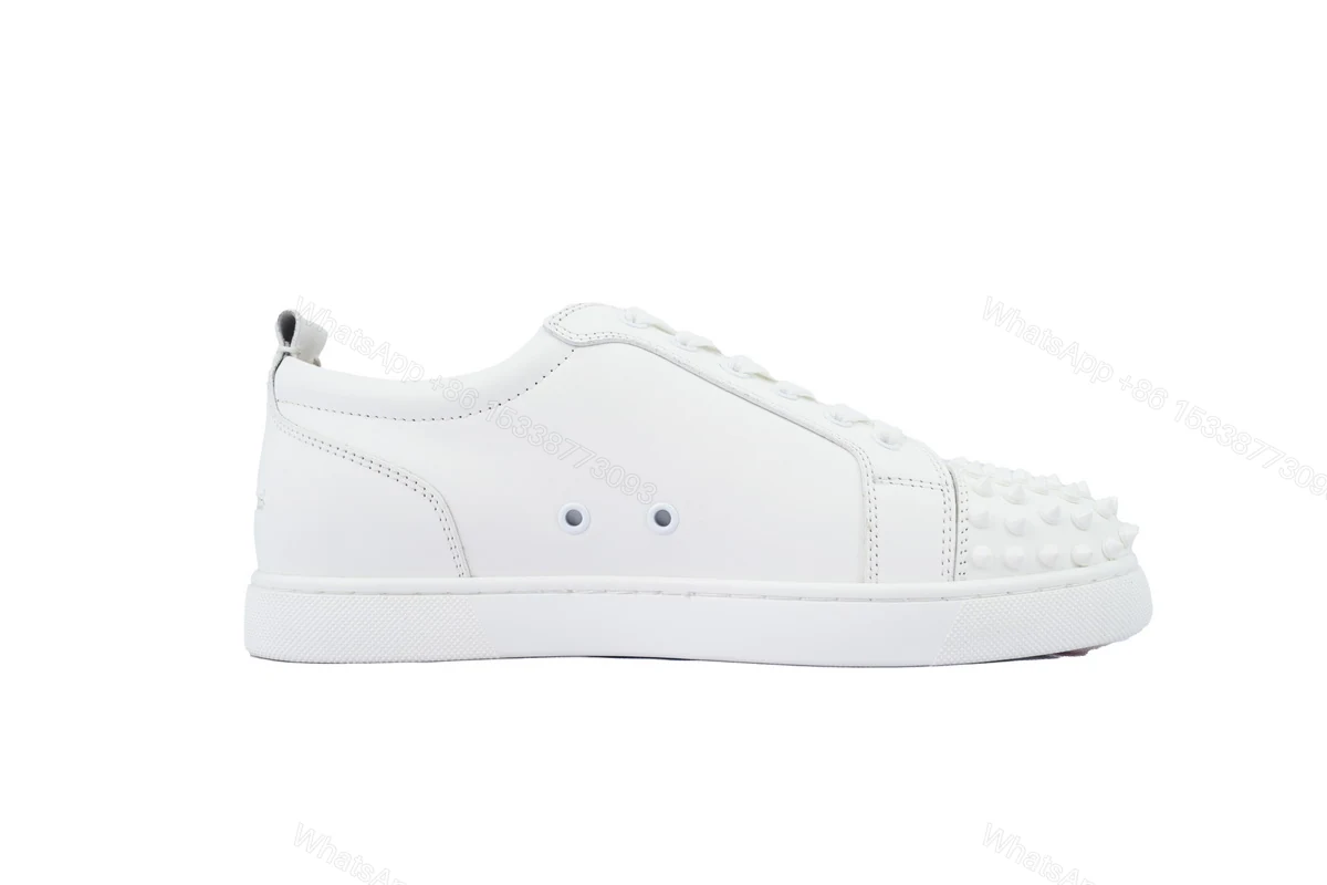 View 6 of Christian Louboutin Louis Junior Spikes White 11305733047