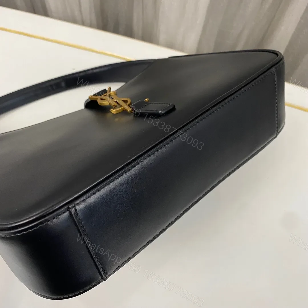 View 4 of Saint Laurent le 5 a 7 mini hobo bag – Black